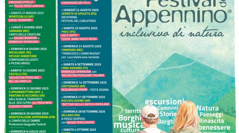 PRESENTATO IL FESTIVAL DELL’APPENNINO 2025
